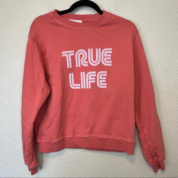 ba&sh TARAH Sweatshirt Crewneck Sweatshirt True Life Size Medium - Picture 2 of 8